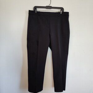 Ladies SZ 16P J Crew Factory Black Straight-Leg Kallie Pant